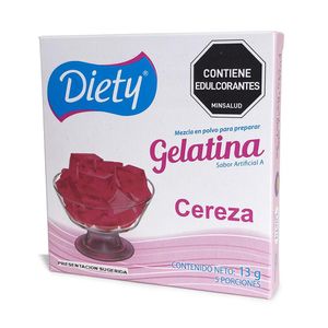Gelatina DIETY sabor a cereza (13 gr)