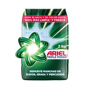Detergente en polvo ARIEL triple poder (2000 gr)