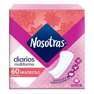 Protectores NOSOTRAS diarios multiestilo (60 und)