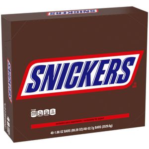 Chocolatina SNICKERS barras cubiertas (2529.6 gr)