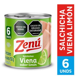 Salchicha ZENU viena sabor limón (85 gr)