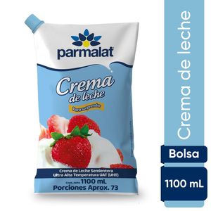 Crema de leche PARMALAT en bolsa (1100 gr)
