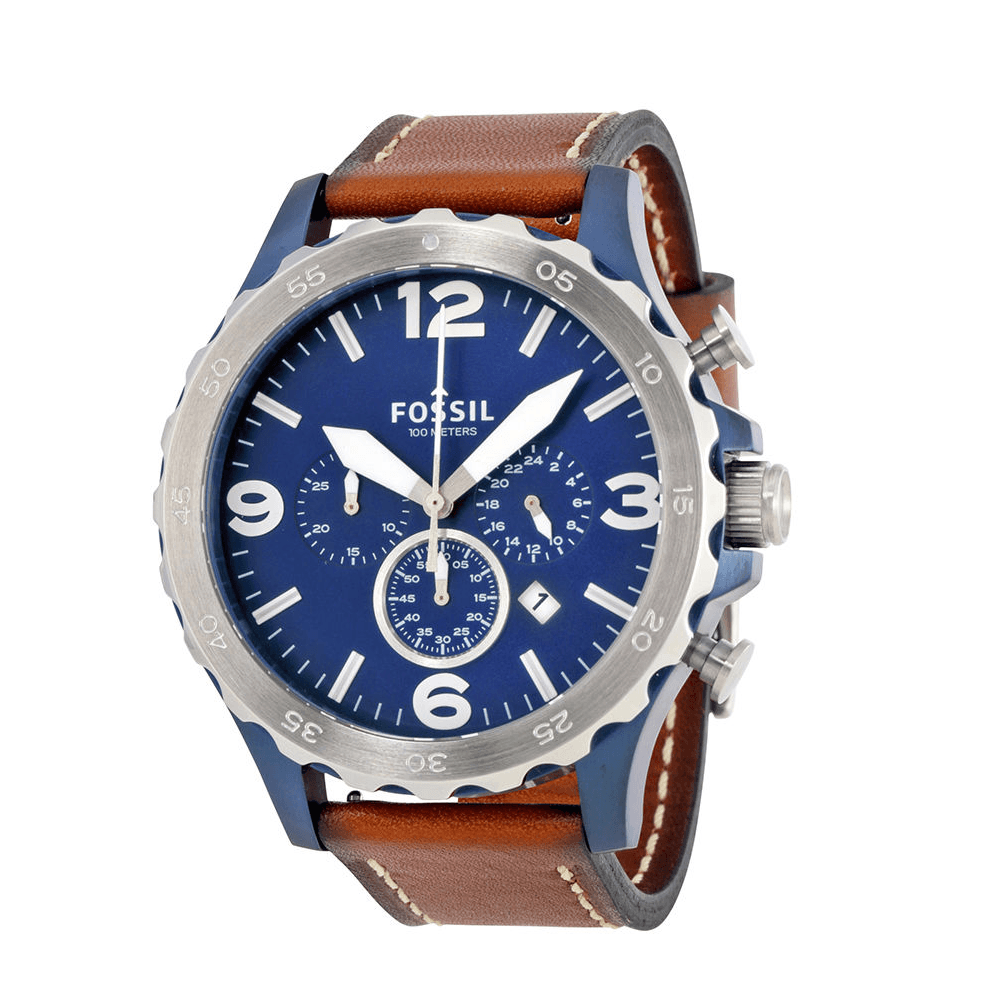 exito.com | Reloj Fossil JR1504 Café-Azul Caja En Acero Inoxidable