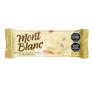 Chocolates MONTBLANC blanco con almendras (60 gr)