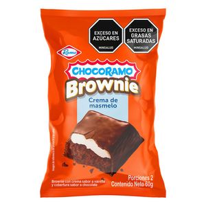 Brownie CHOCORAMO Crema Masmelo Vainilla Cobertu (60 gr)