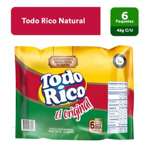Pasabocas TODO RICO popular sabor natural (270 gr)
