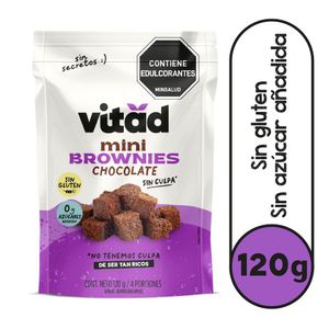 Brownies VITAD Mini sin azúcar (120 gr)