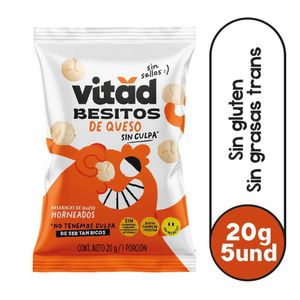 Pasabocas VITAD besitos de queso horneados (100 gr)