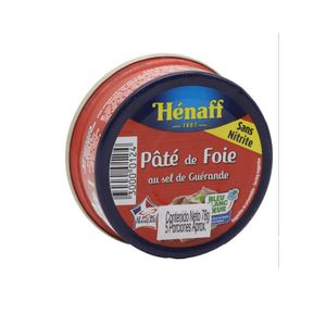 Paté HENAFF de hígado con sal de Guérande (78 gr)