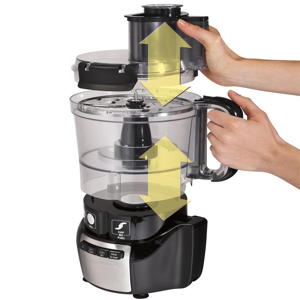 Procesador de alimentos Hamilton Beach de 10 tazas. negro img #3