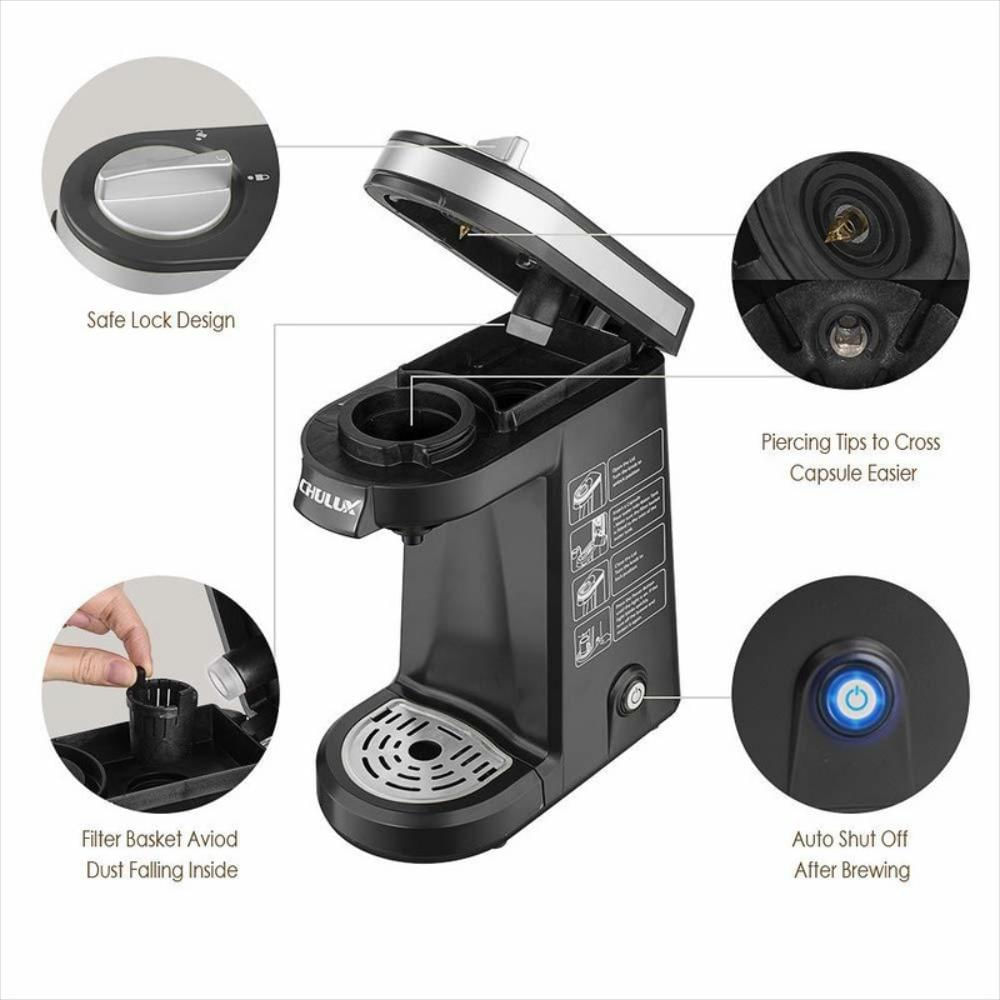 Cafetera de una sola taza con depósito de 350 ml negro img #2