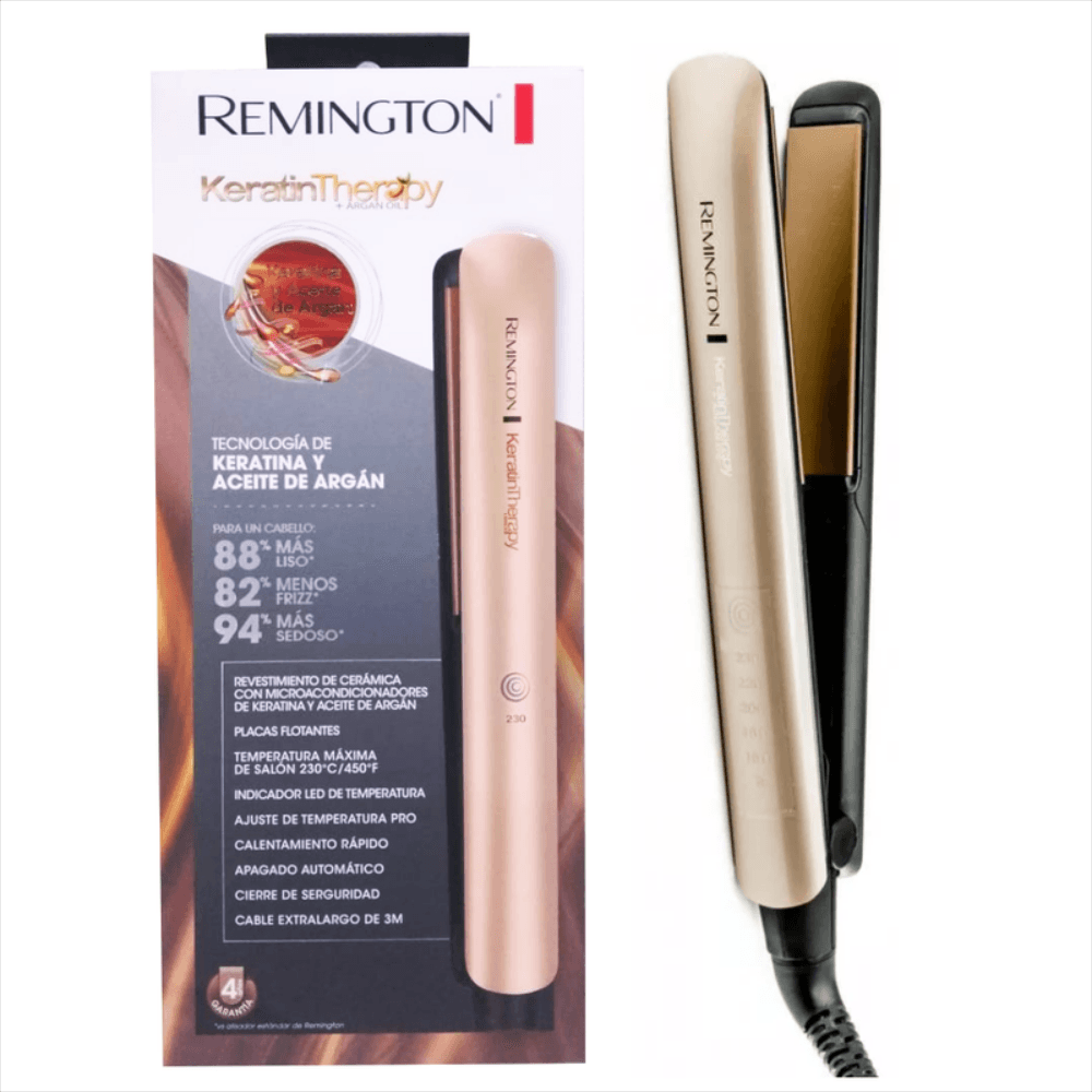 Plancha Remington Keratina y Argan S8599 Original