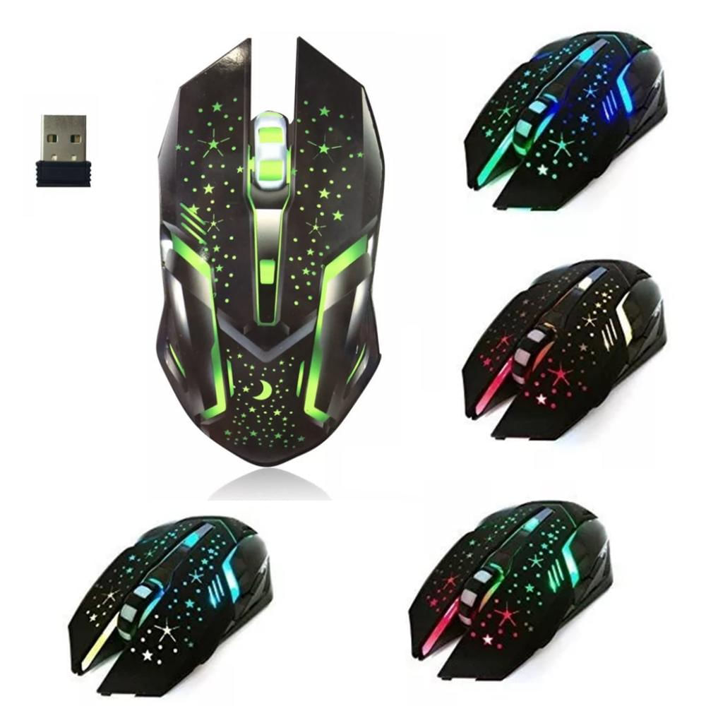 Mouse Gamer 7 Botones 2.4ghz Bateria Recargable Iluminación img #1