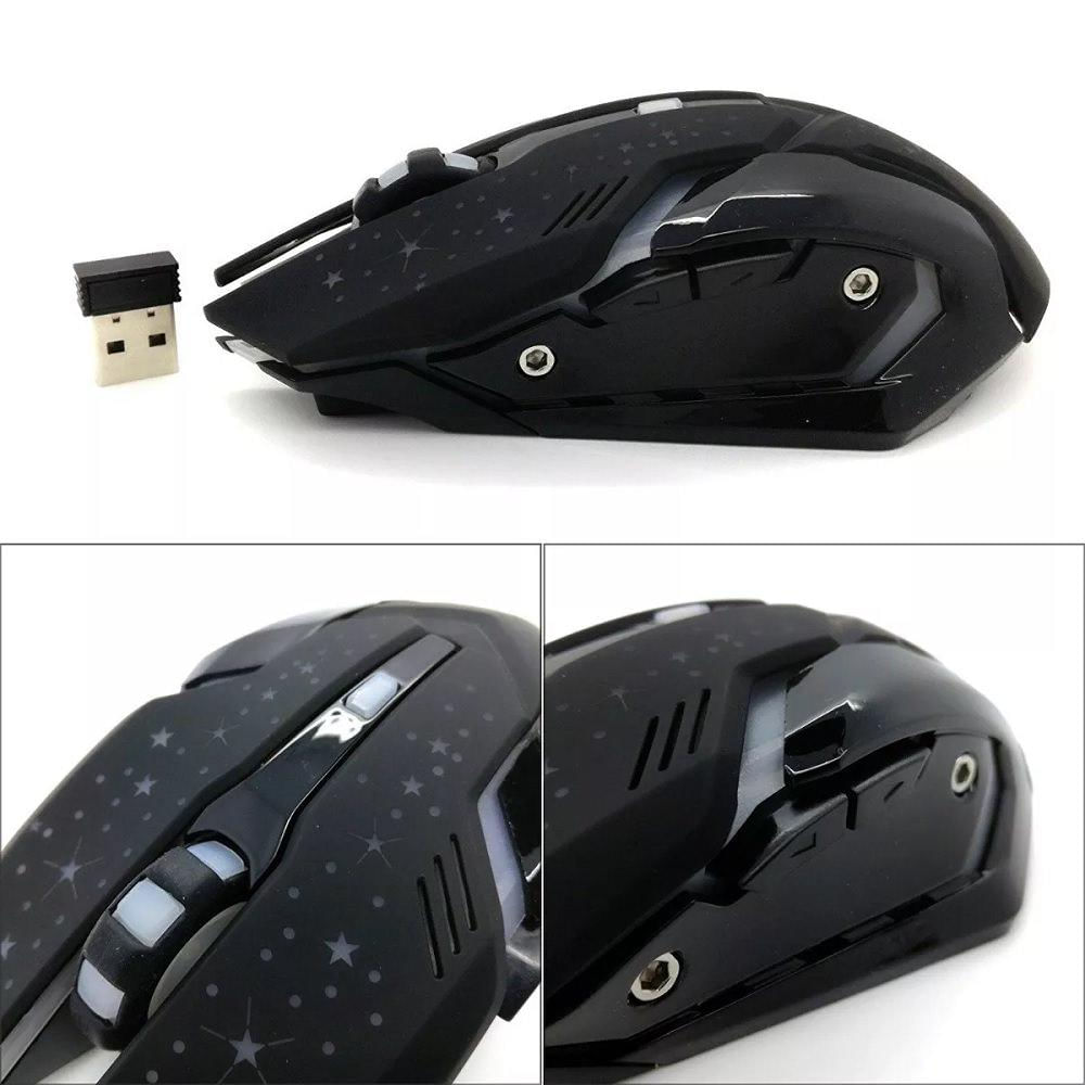 Mouse Gamer 7 Botones 2.4ghz Bateria Recargable Iluminación img #2