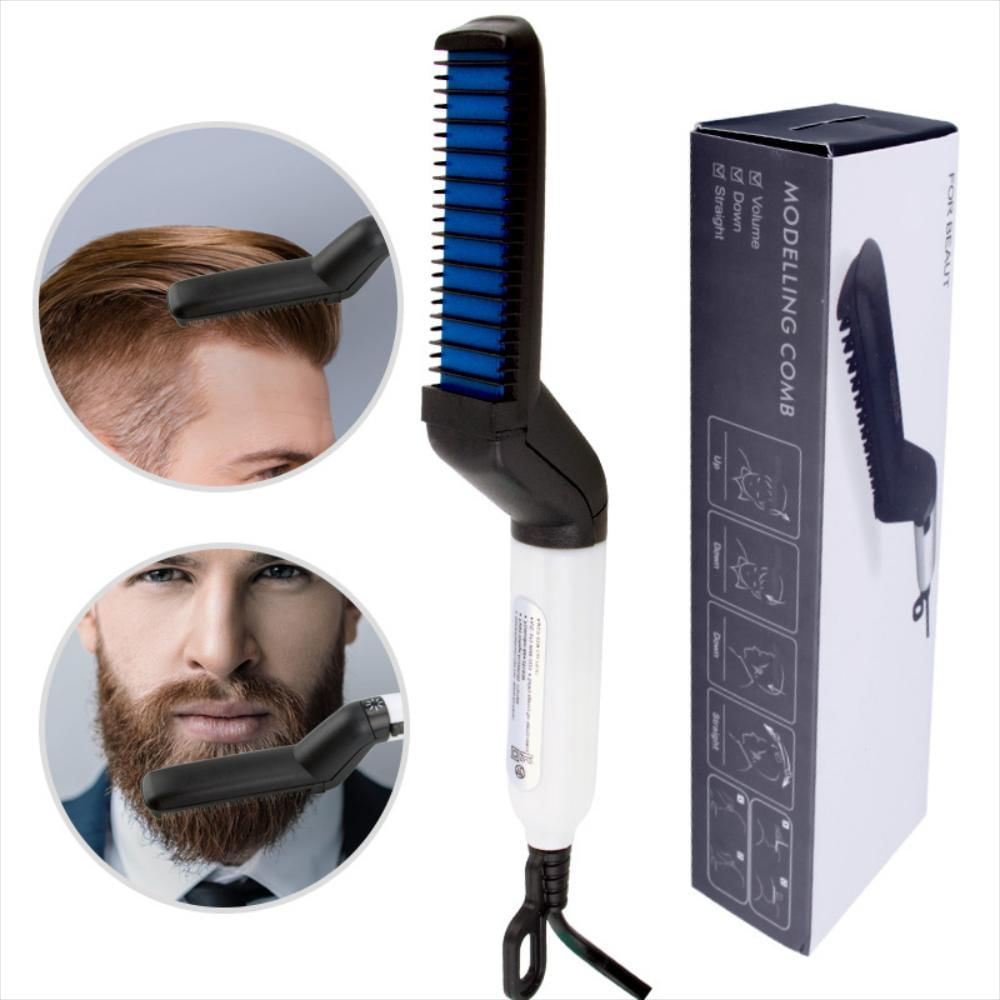 Cepillo Multifuncional Para Hombre Peinar Barba Y Cabello