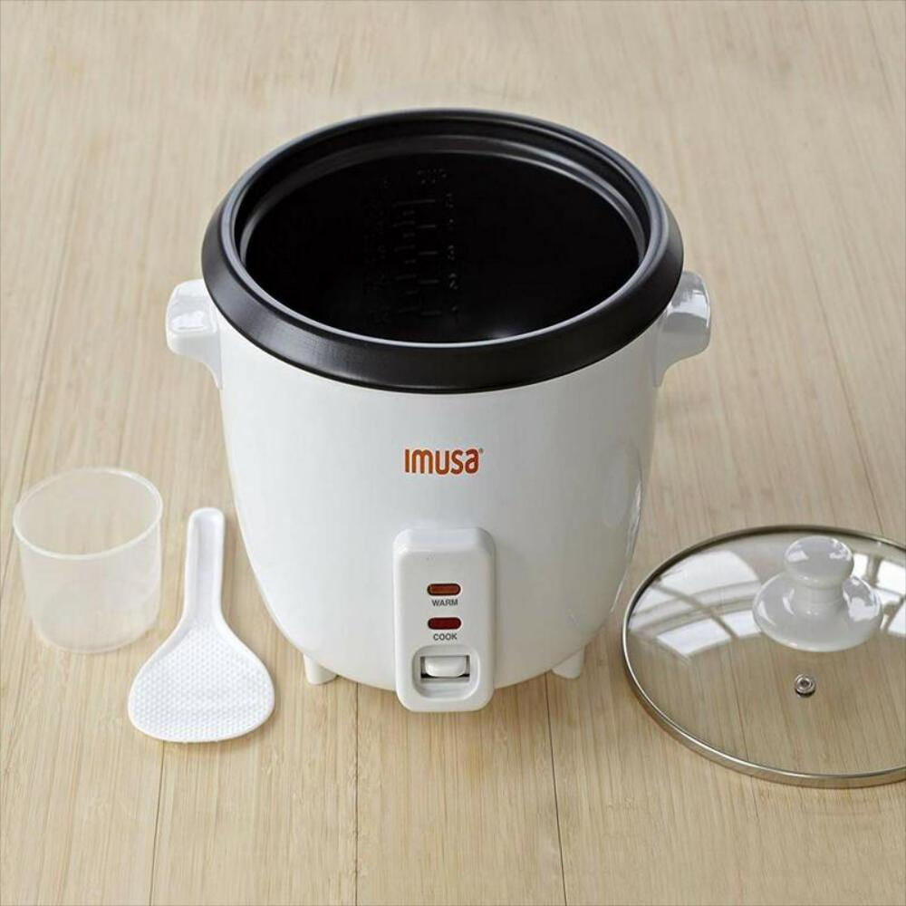 Olla arrocera antiadherente eléctrica 3 tazas sin cocinar img #2