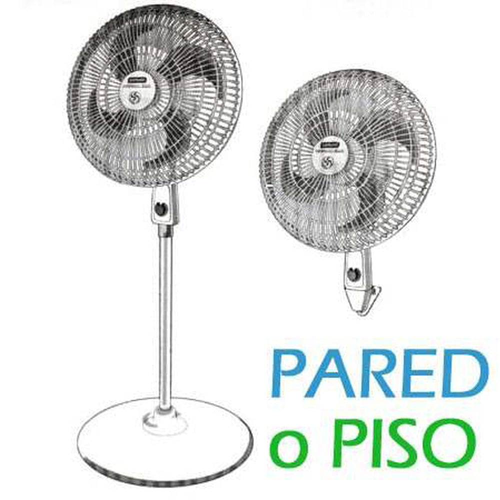 Ventilador Samurai 2en1 Pared Piso 3 Vel 18pulgadas 80watt
