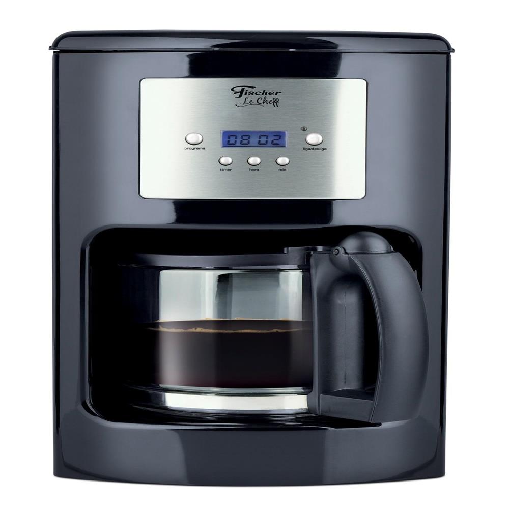 Cafetera Electrica Digital 25 Tz Color negro Fischer