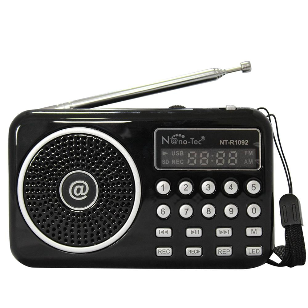 Radio AM/FM de bolsillo con parlante incorporado - NR-712 - MaxiTec