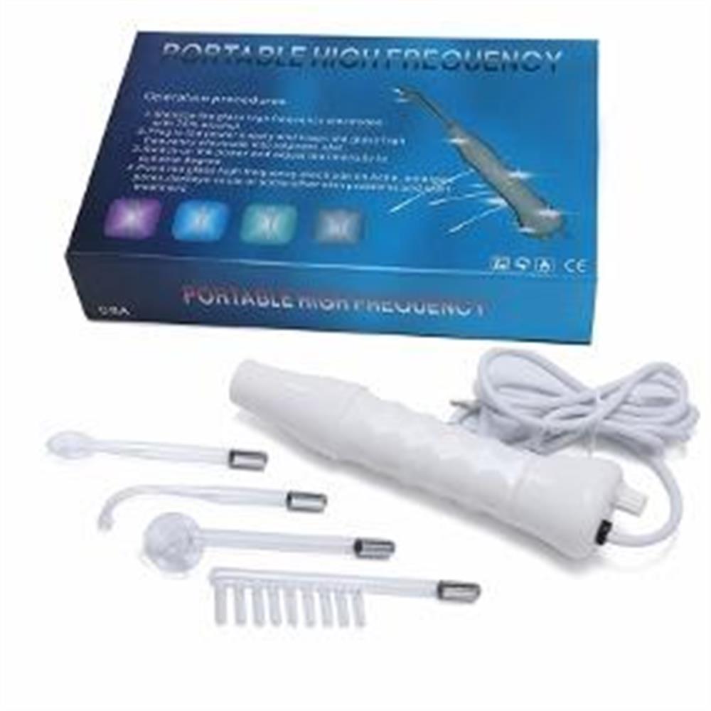 Alta Frecuencia Portátil Facial Y Corporal 4 Electrodos
