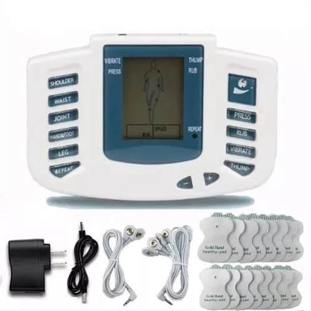 Electroestimulador Digital Muscular 4 Electrodos + Chanclas
