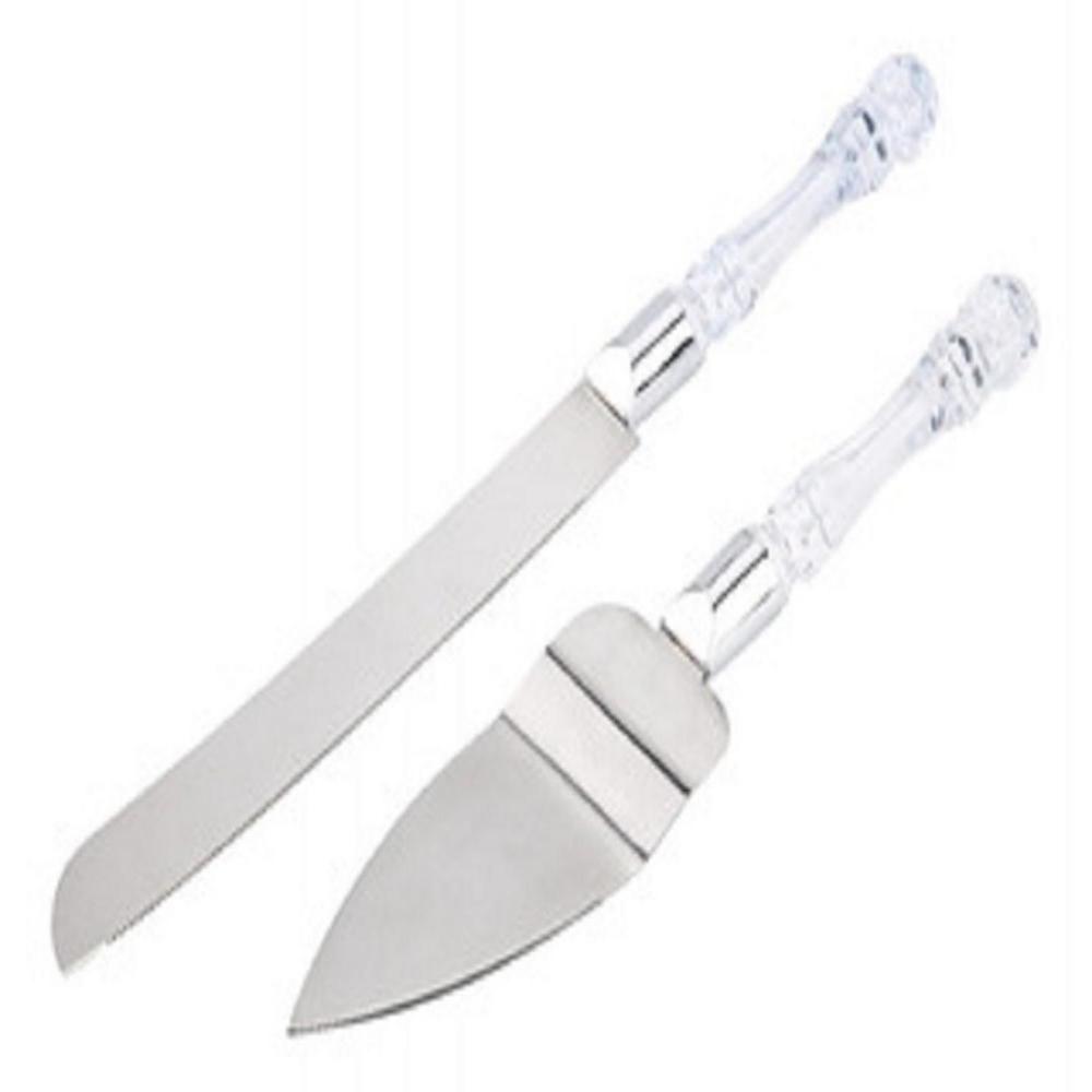 Juego Cuchillo + Pala Espátula Acero Para Eventos img #1