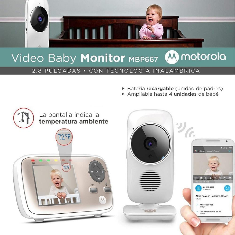 Monitor digital de video para bebé con Wi-Fi Motorola MBP667 img #2
