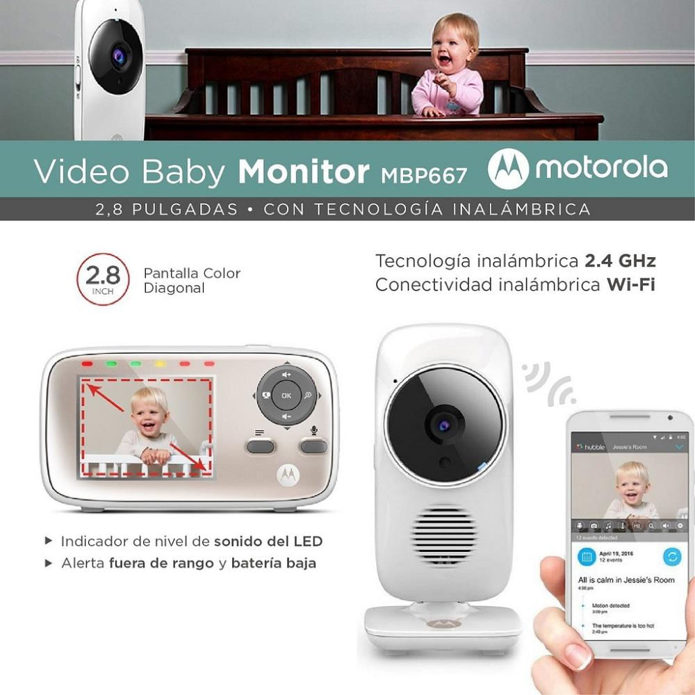 Monitor digital de video para bebé con Wi-Fi Motorola MBP667 img #1
