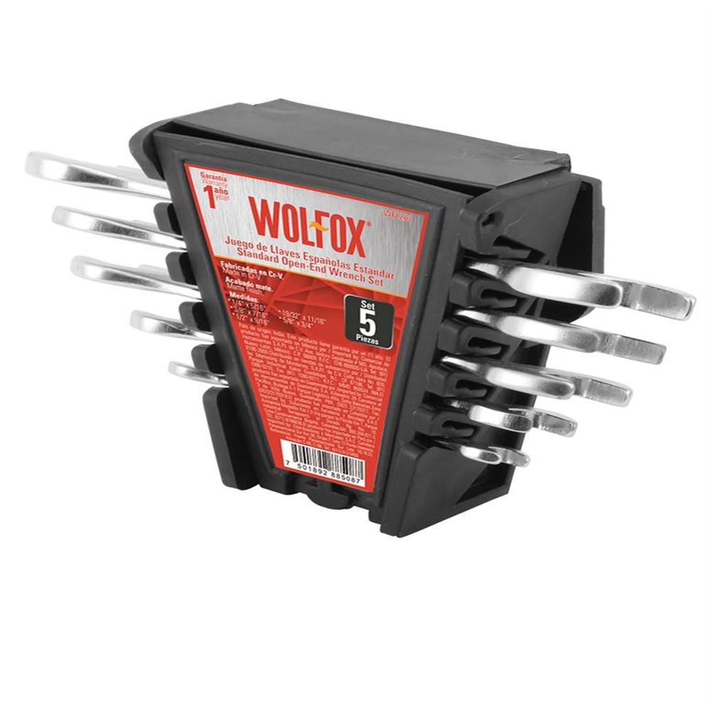 Juego WOLFOX de 5 Llaves Boca Fija Estándar img #1