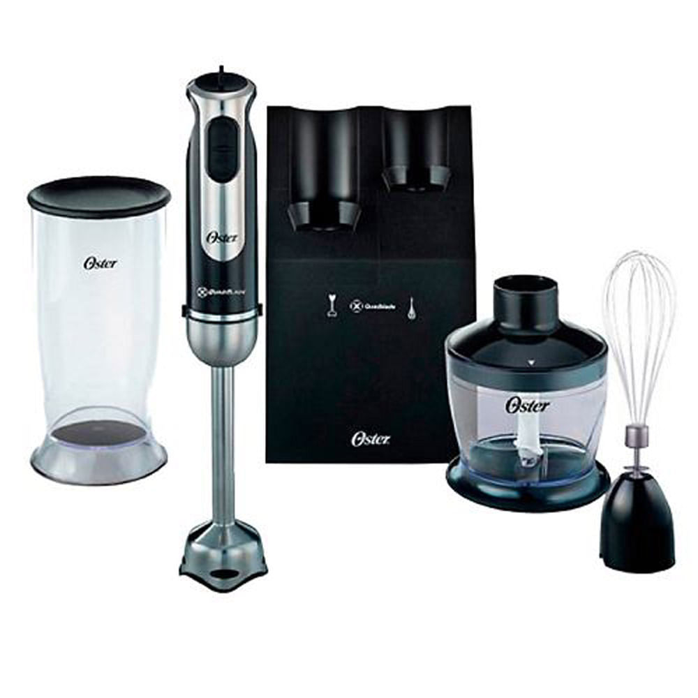 Batidora Inmersion Oster Picatodo 550w Acero Inox Base Vaso