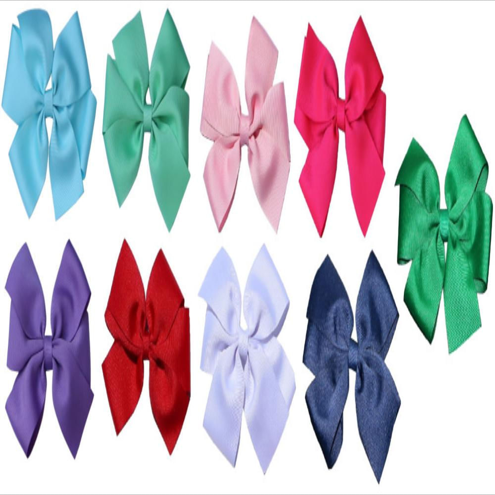 Set 9 Pinzas Moños Morado-Azul-Verde-Rojo-Rosado
