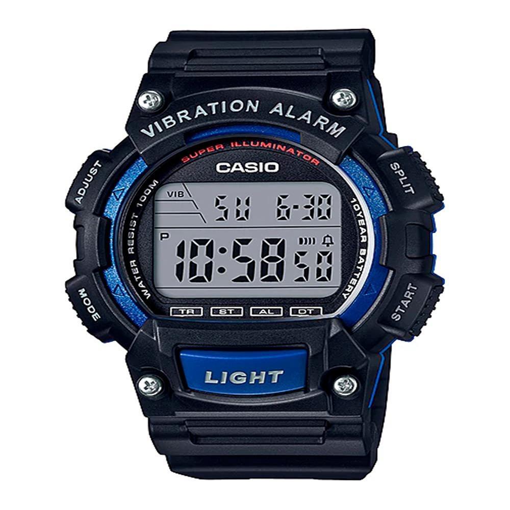 Reloj Casio Hombre W-736H-2av Digital Alarma Vibratoria