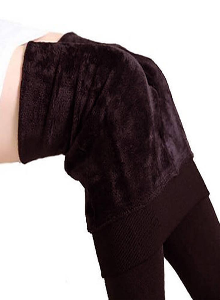 Pantalones Negros Leggings Termicos De Invierno El Frio Para Mujer