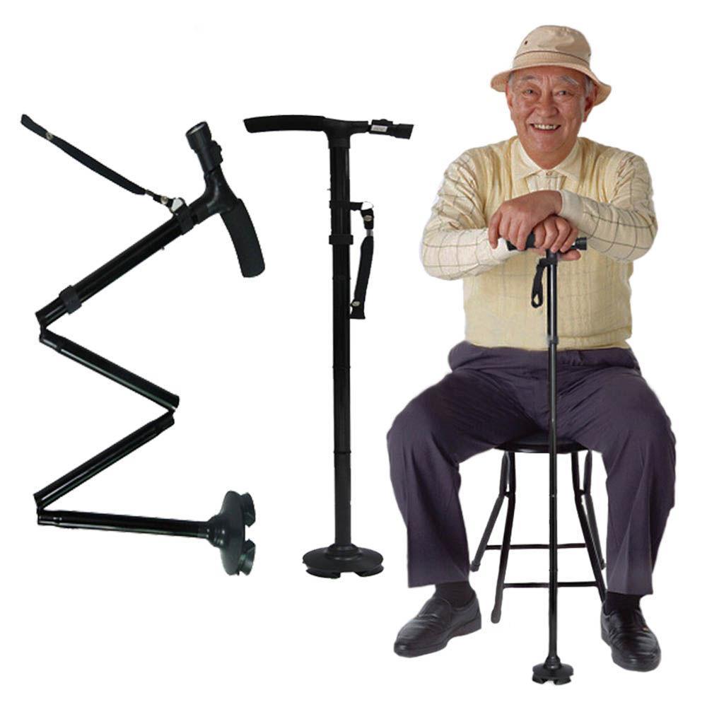 Baston Trusty Cane Plegable Con Luz Led y Base Articulada
