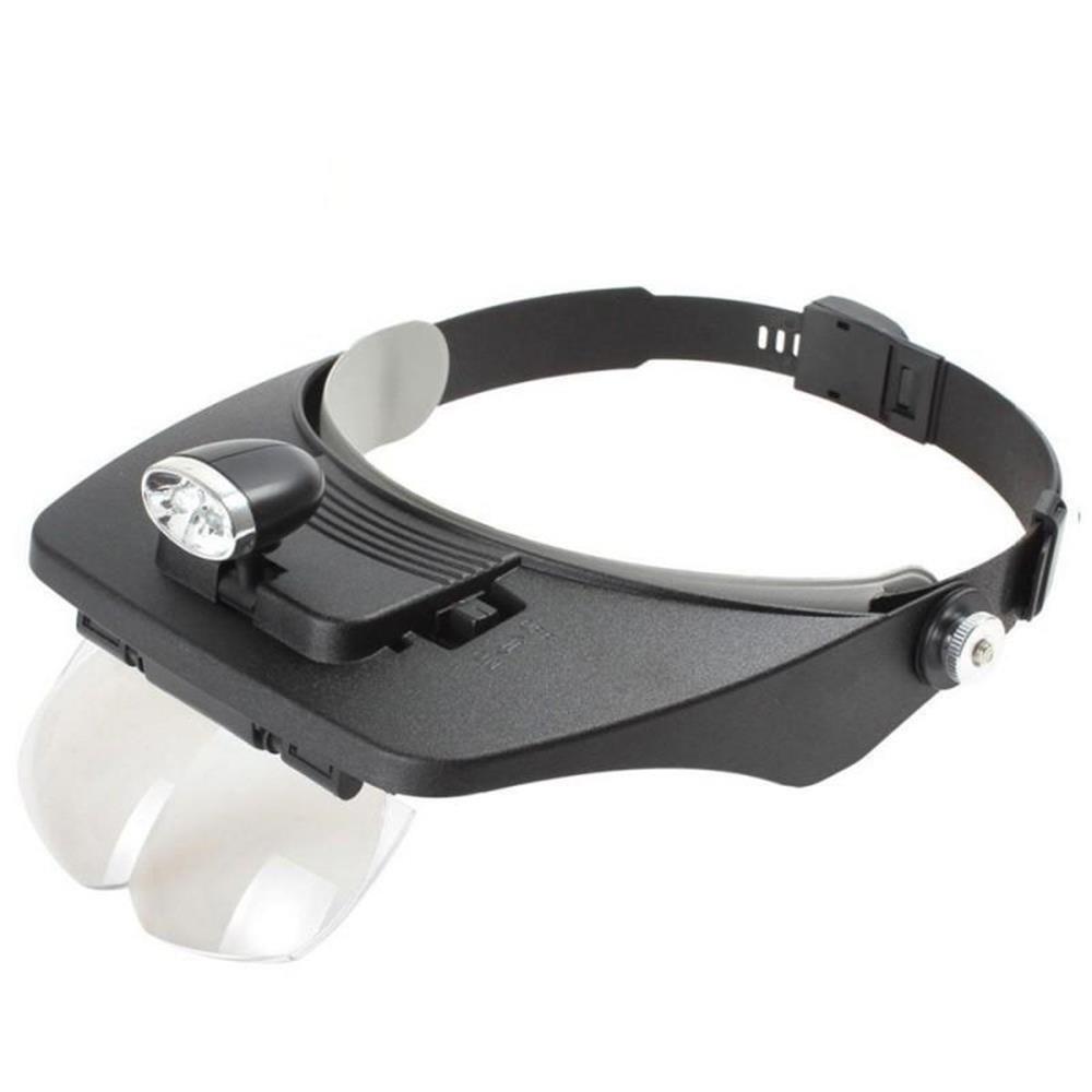Lupas Con Luz Led Visera 4 Lentes - Joyería Odontología img #2