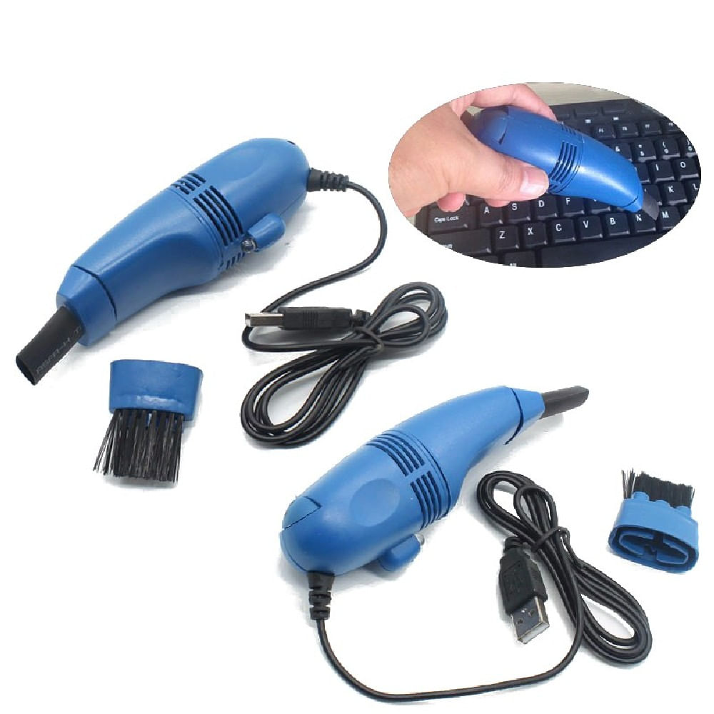 Kit Mini Aspiradora Usb Teclado Polvo Azul img #2