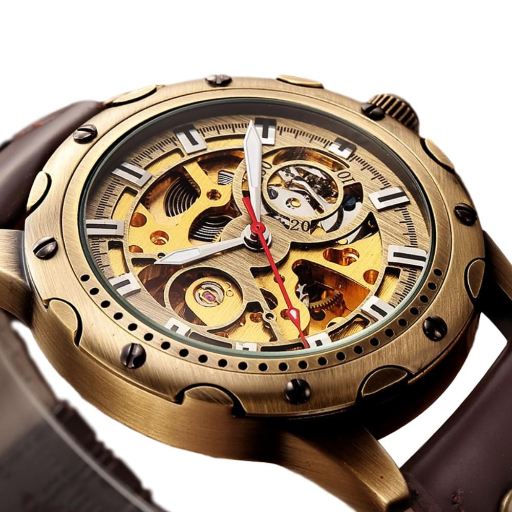 exito.com | Reloj Automatico Winner 012 Skeleton - Café
