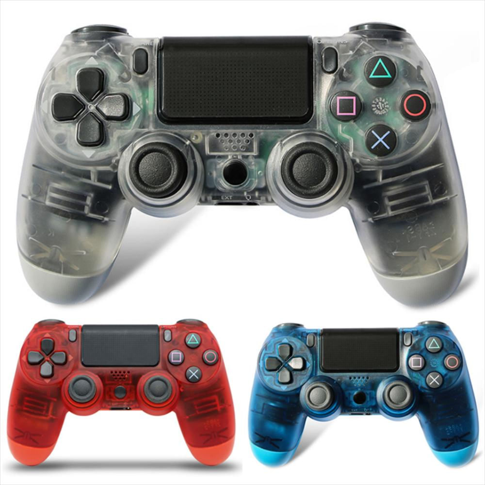 Ps4 Control Inalambrico Luz Transparente 3 Colores
