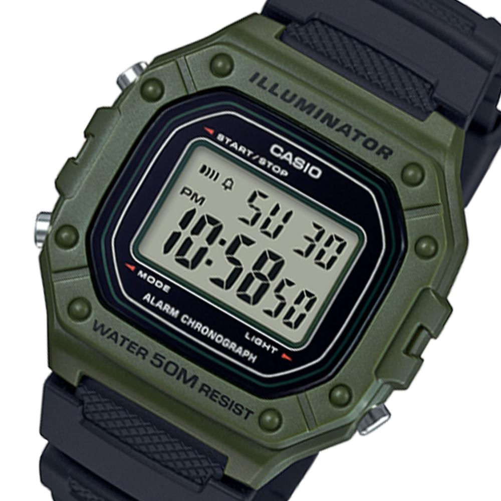 Reloj Casio Hombre Digital Modelo W-218H-3A Original