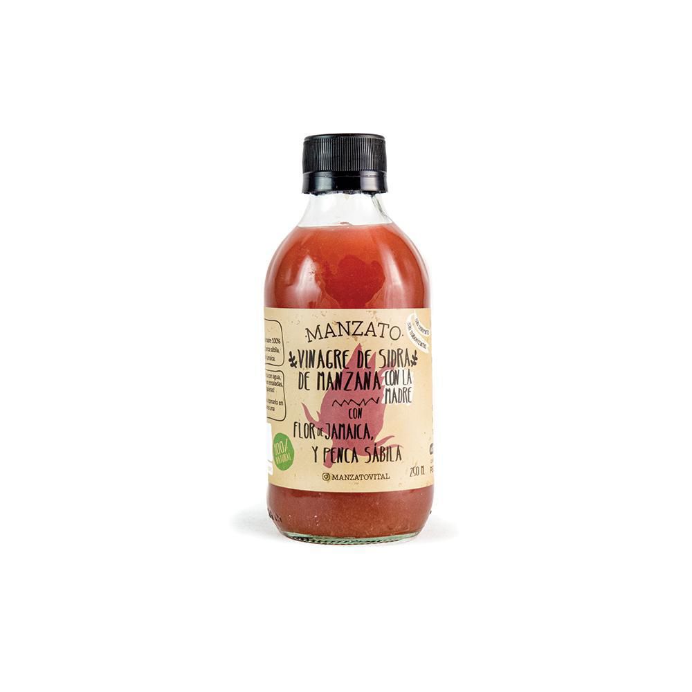 Vinagre sidra manzana flor jamaica x 250 ml