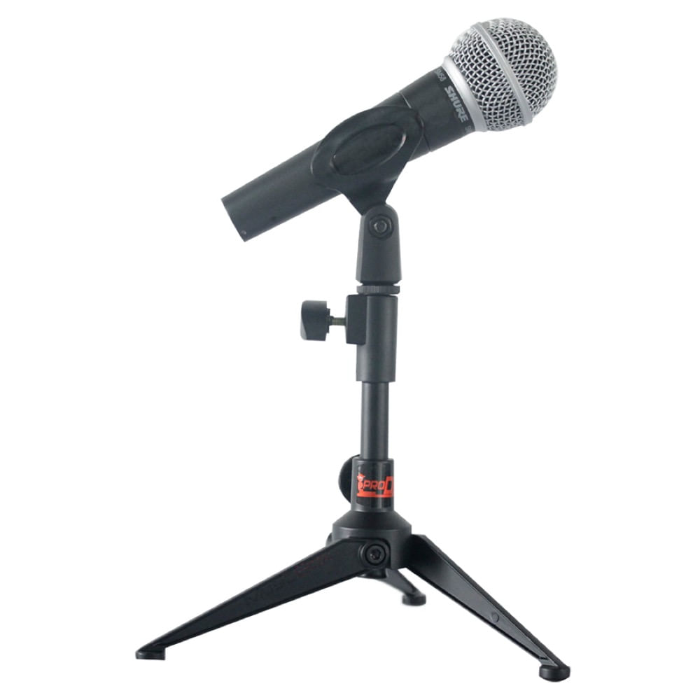 Base microfono mesa metalica con piana Pro Dj MS27S CROMADO img #1