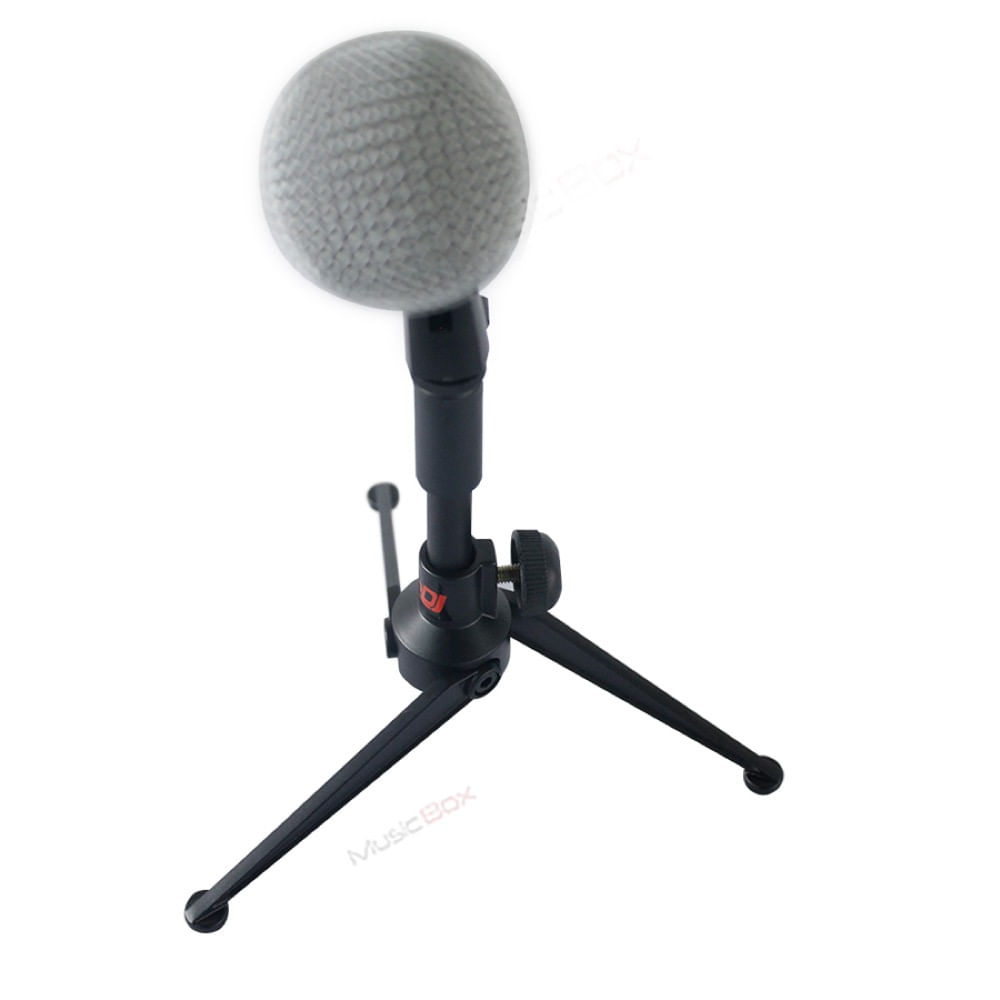 Base microfono mesa metalica con piana Pro Dj MS27S CROMADO img #2