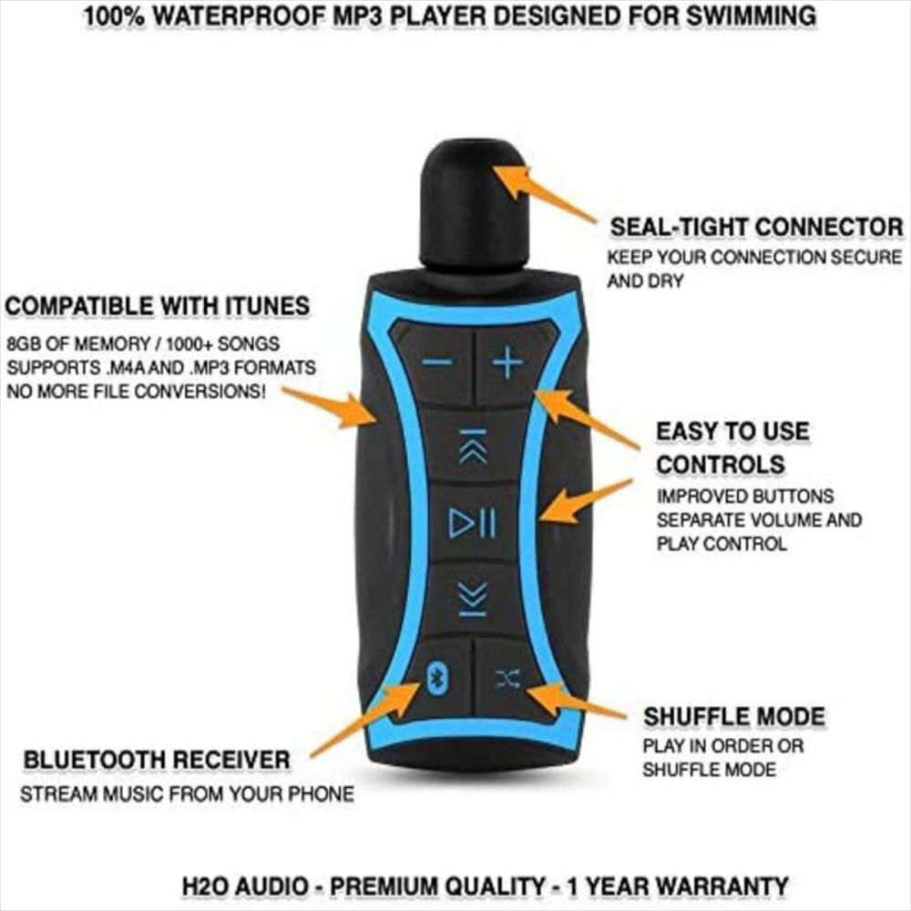 Reproductor De Música Y Auriculares Submarinos Para Natación img #3