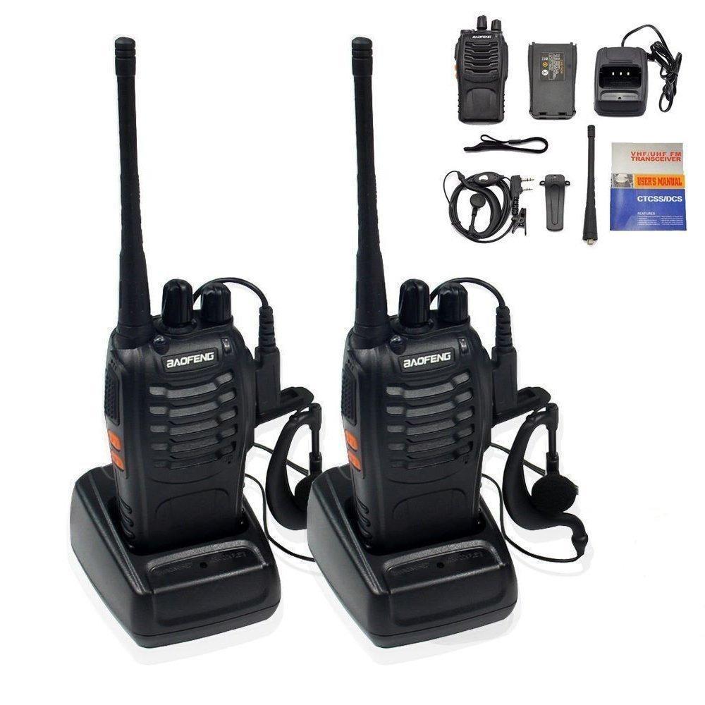 Baofeng Bf-888s Walkie Talkie Con Auricular X 2 Unidades