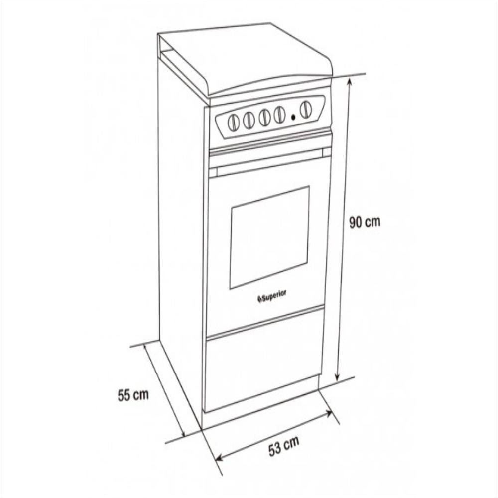 Estufa Con Horno 4 Puestos Gas Natural Con Encendido Superior Sn700408p1 img #2