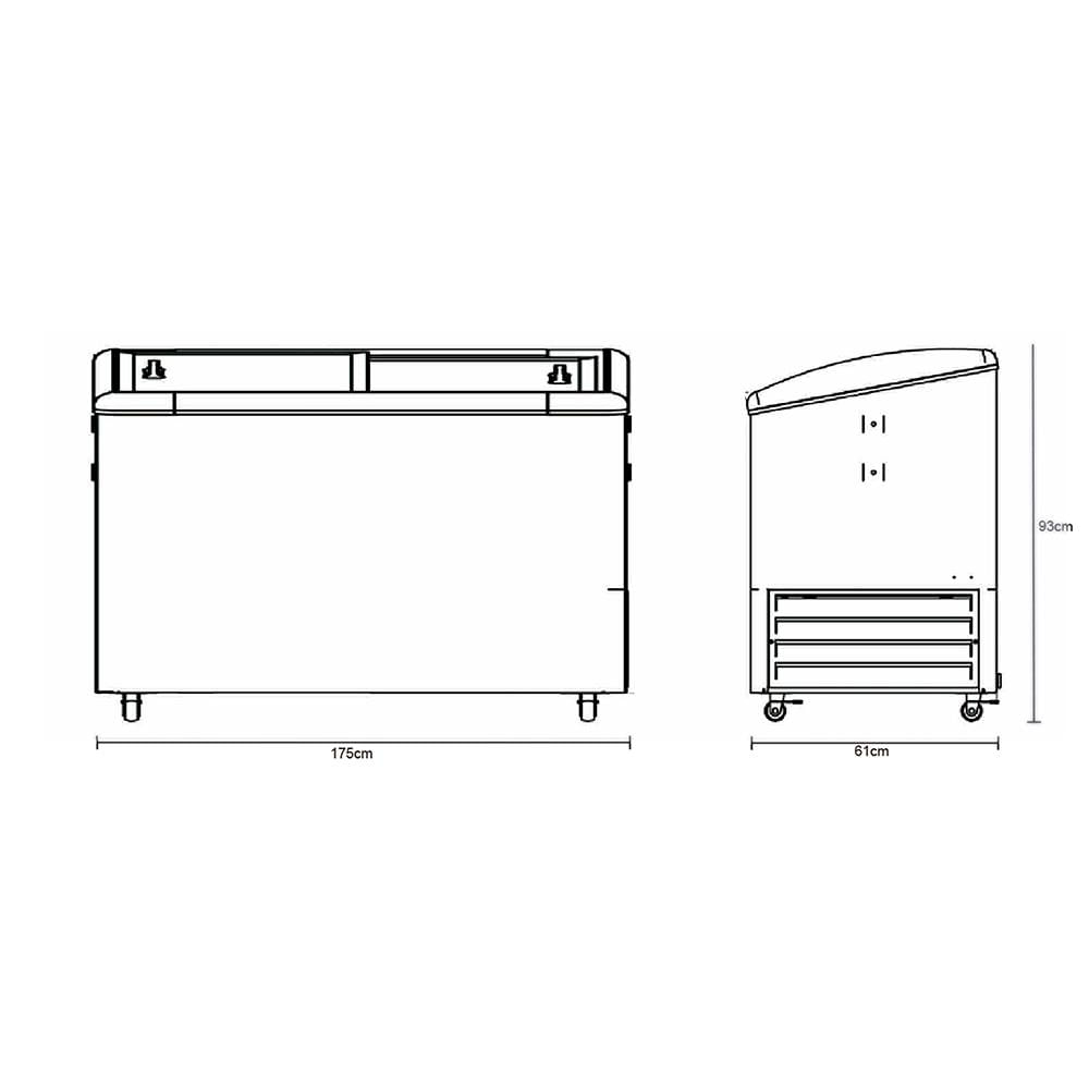 Congelador Inducol Horizontal 2Ptas 509 Lt-Ch-E-18Bl1cdvc img #2