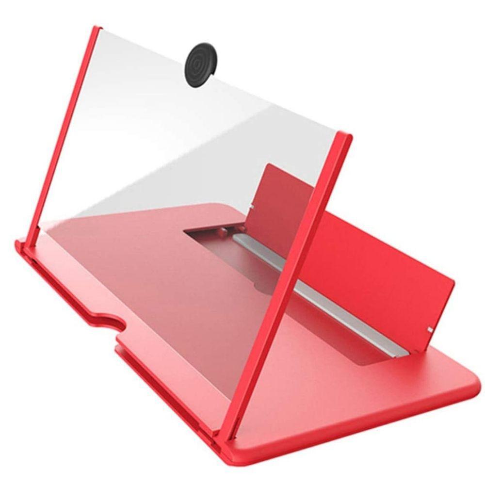 Lupa Celular Portatil Zoom 3D Amplifica Imagen Roja 26Cm