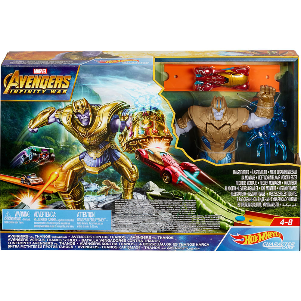 Pista Hot Wheels Marvel Avengers vs. Thanos