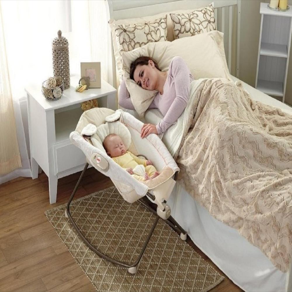 Cómodo multifunción Bebe Durmiendo Cuna mecedora vibrador suave