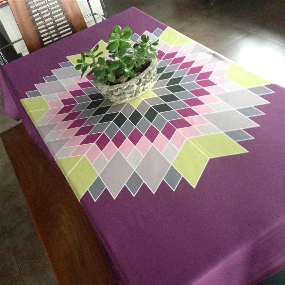 Mantel Rectangular Estrella Morado 2X1.50Mt img #2